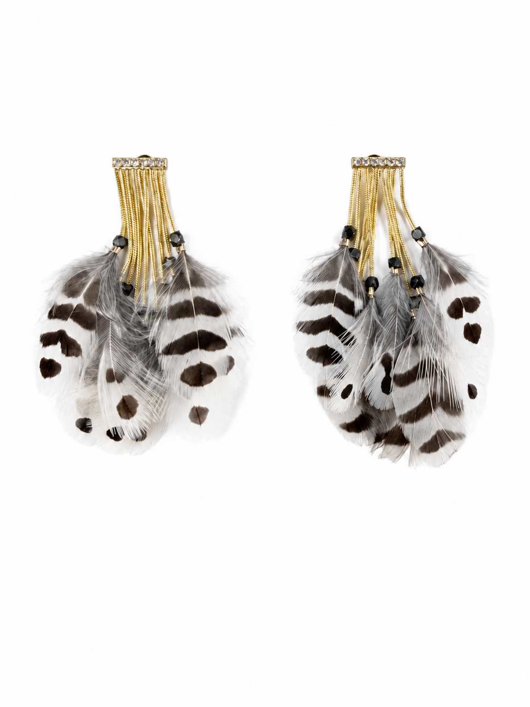 Velvet Wing Feather Earrings